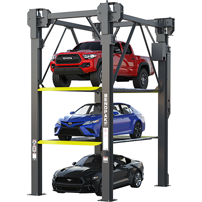 Three-Level Parking Lift by BendPak