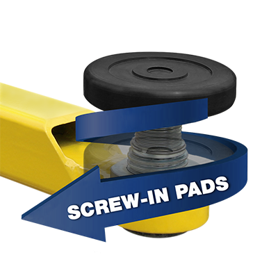 Adjustable Screw-Pad Lift Assembly for Two-Post Lifts - BendPak