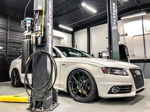 Audi Auto Detailing Garage BendPak Lift