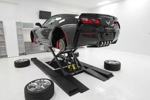 BendPak MD 6XP Mid Rise Lift Corvette Detailing