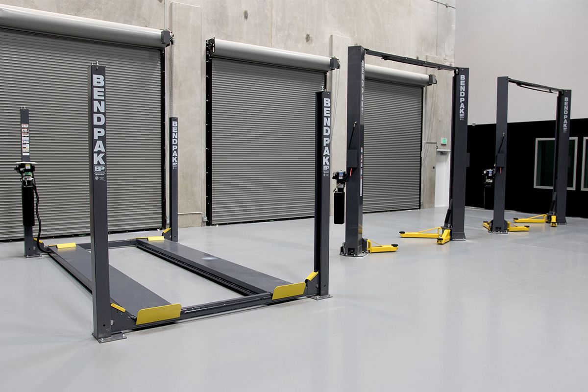 BendPak Car lifts at Magnaflow Tech Center