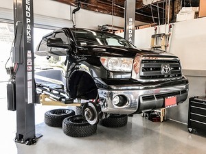 Toyota Tundra Truck BendPak Two Post Lift