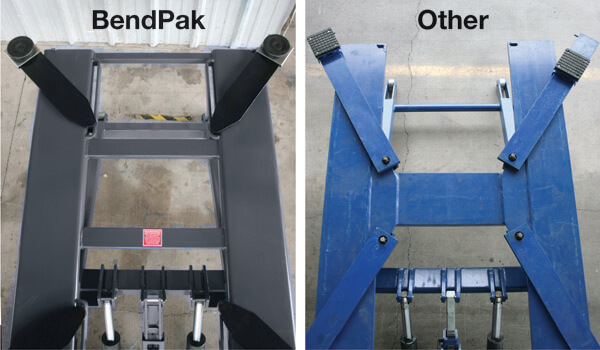 Mid-Rise Car Lift Top Views