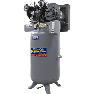 VMP-7580V-603 V-Max Patriot Air Compressor / 7.5 HP, 3 Ph / 80-Gallon Vertical Tank / Made in USA